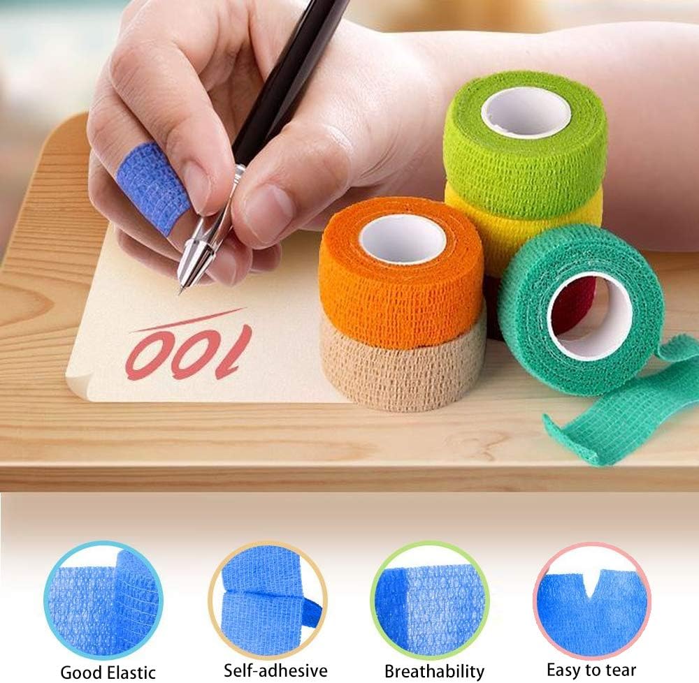 TapeXL Self Adhesive Bandage Wraps 12 Colors