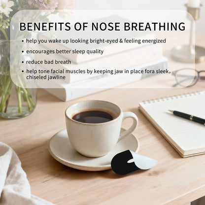 "Breathing Freedom" Sleep Mouth Guard | Gentle and skin-friendly, 120-piece pack helps you develop the habit of sleeping with your mouth closed.