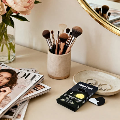 Breathable, skin-friendly,  This black closed-end tape will help you breathe through your nose for 8 hours every night, making your health better.